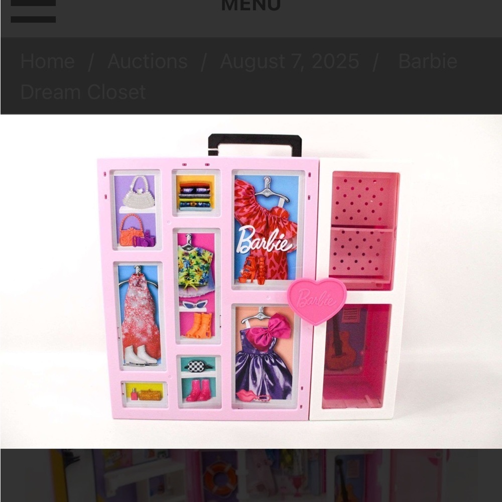 Barbie Pink Doll Closet Organizer
